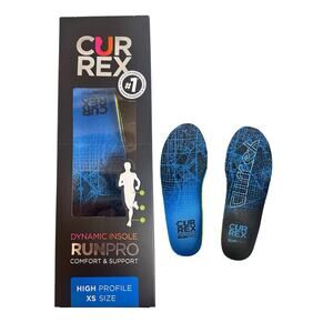 Currex Runpro Insoles XS High for Running Shoes Arch Support Inserts Youth Kids